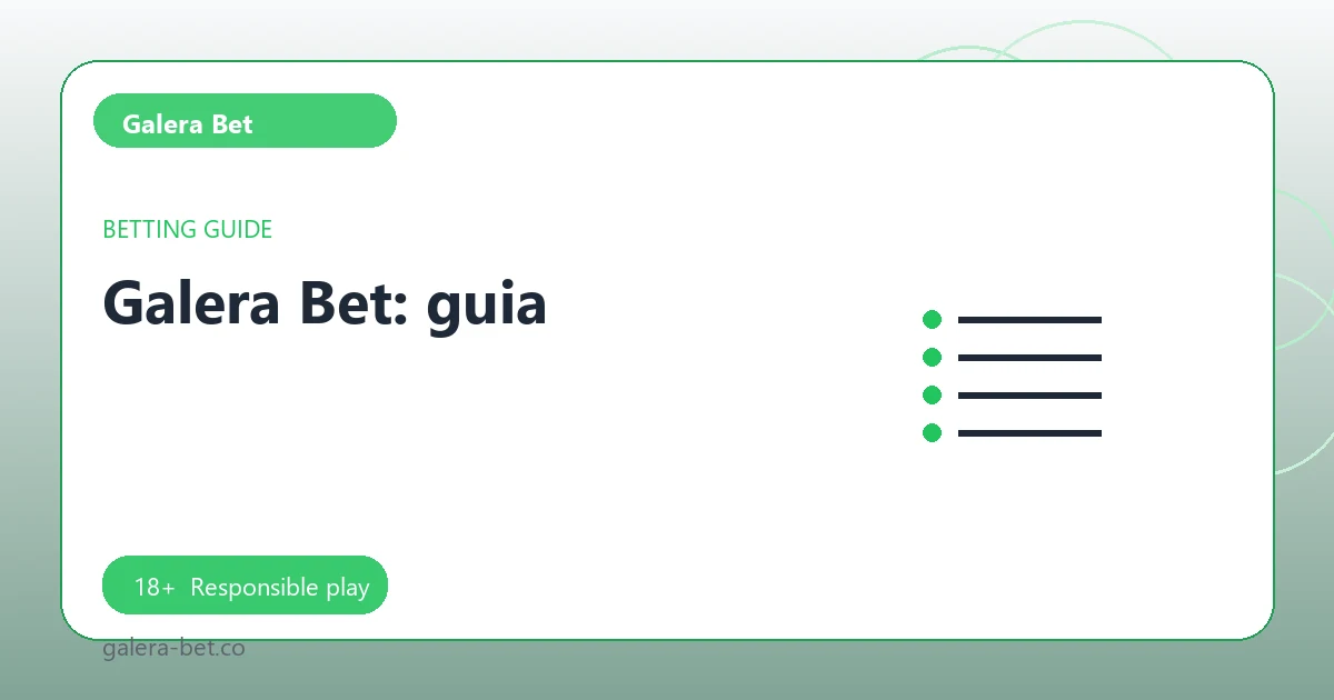 Galera Bet: guia - Galera Bet guide